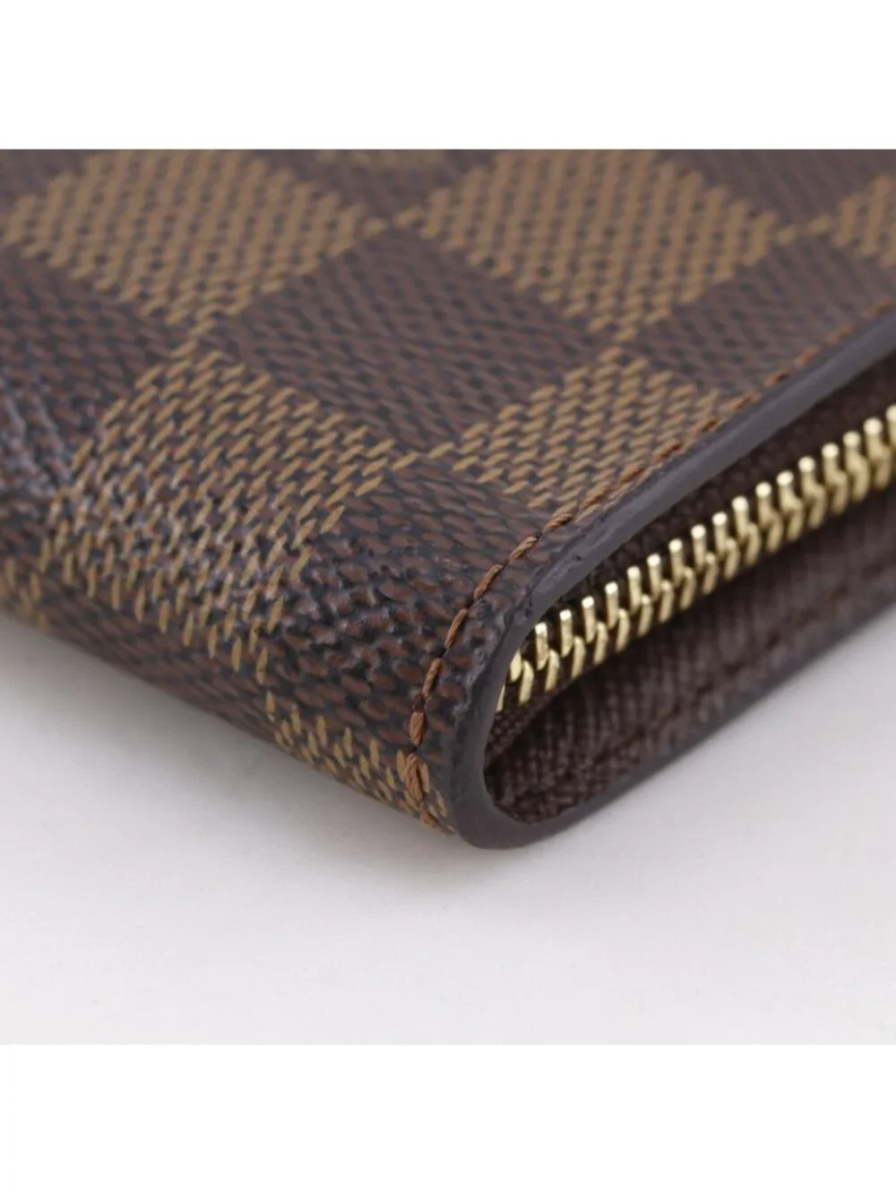 Louis Vuitton Porte-Monnaie Zip Around Damier Canvas Brown